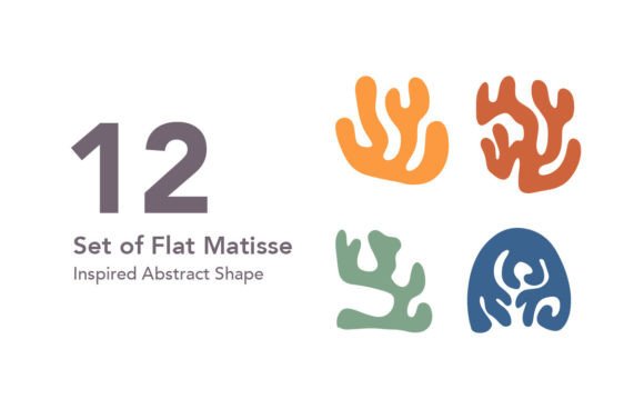 Download Set of Flat Matisse Plant Illustration - Plant illustration Collection